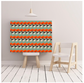 Accessory bag fabric design.