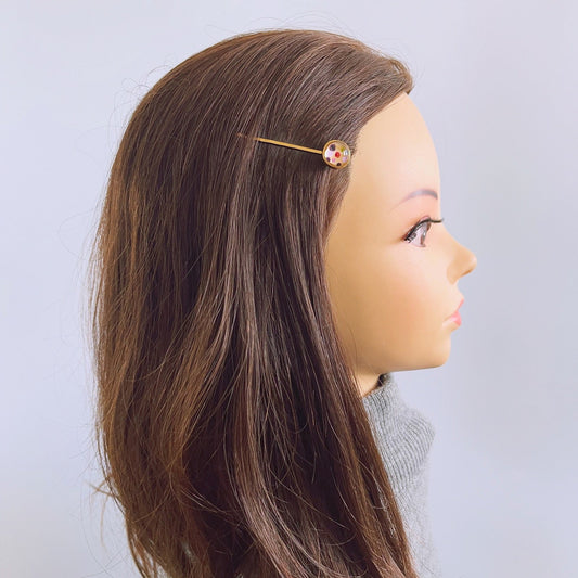 Hair Pin Pink Gold Hydrangea TAMARUSAN