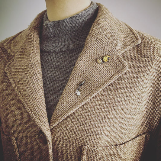 Hatpin Blue Leaf Beads TAMARUSAN