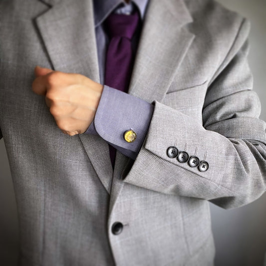 Button Cover Cufflinks Green TAMARUSAN