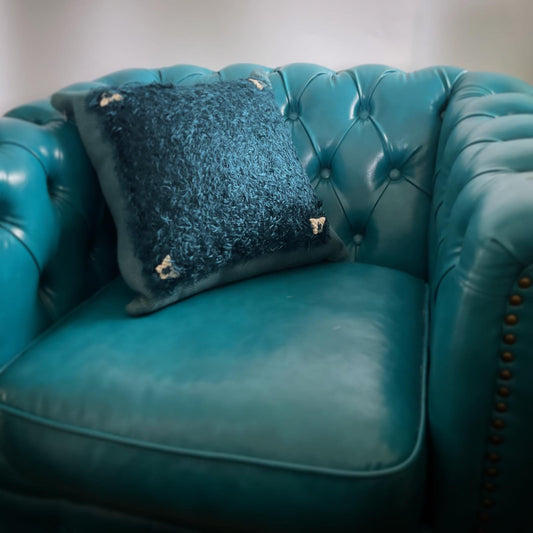 Cushion Knit Wool Butterfly Blue TAMARUSAN