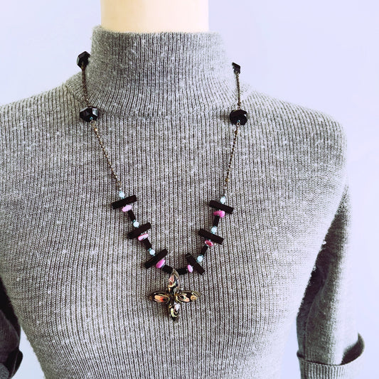 Long Necklace Black Onyx