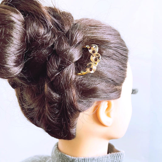 Double Prong Hair Stick Gold TAMARUSAN
