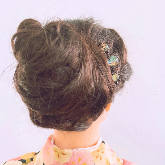 Comb Blue Antique Unique TAMARUSAN