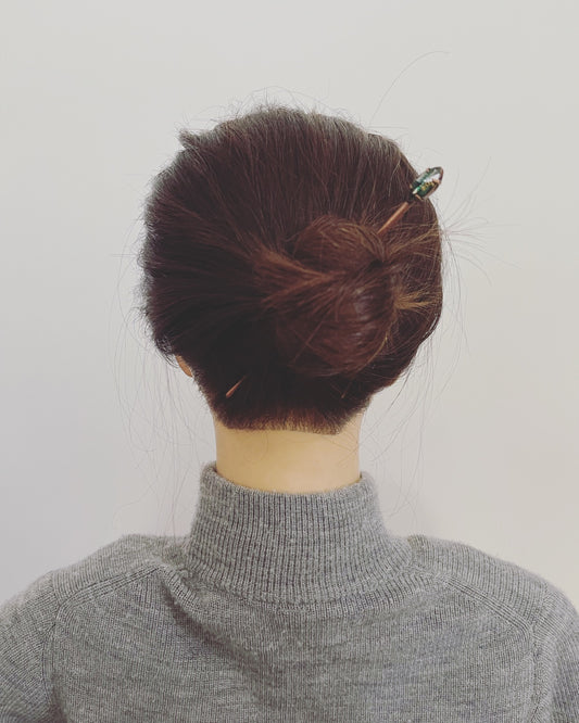 Kanzashi Emerald Green Simple TAMARUSAN