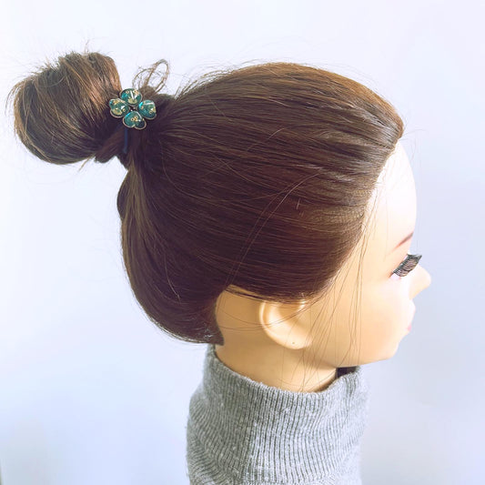Gorgeous Hair Elastic Blue Green Four-Leaf TAMARUSAN