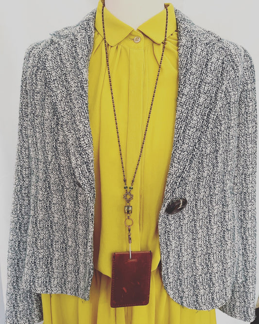 Id Holder Neck Strap Green TAMARUSAN