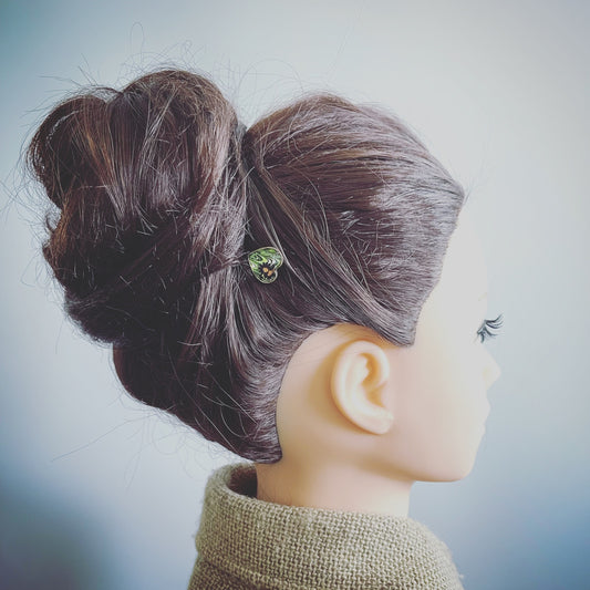 Hairpin Heart Green Marble TAMARUSAN