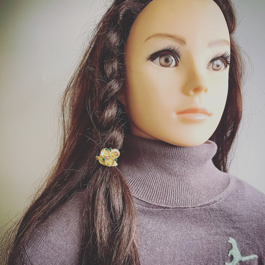 Simple Elastic Small Size Pansy Yellow Green TAMARUSAN