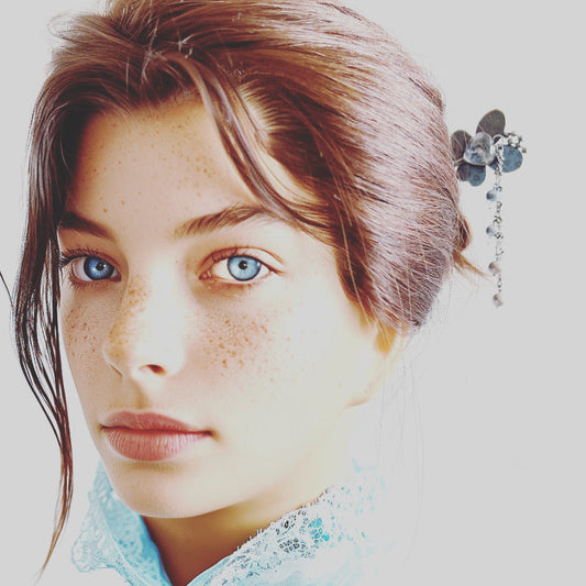 Hairpin Butterfly Blue Musical Note TAMARUSAN