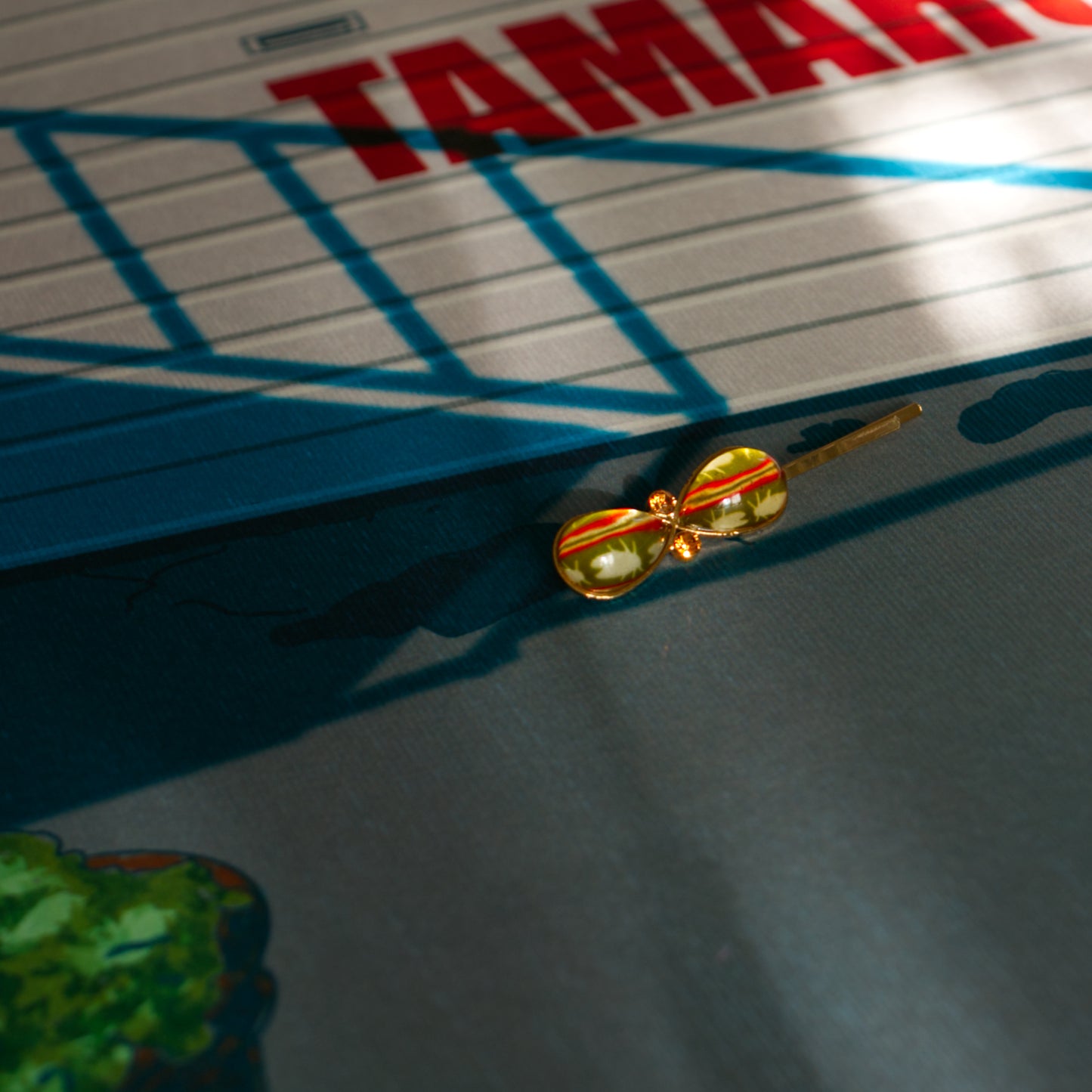 Hairpin Ribbon Ciccada Green 24k