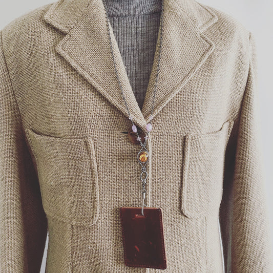 Neck Strap Purple Amethyst Necklace TAMARUSAN