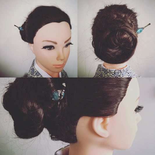 Hairpin Blue Plum Hair Accessory TAMARUSAN