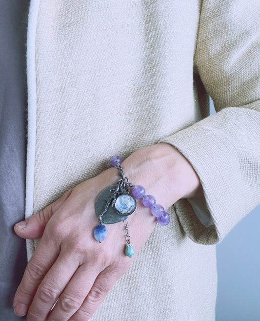 Vortex Amethyst Purple Bracelet TAMARUSAN