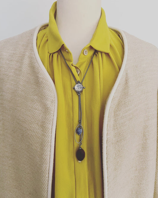 Bolo Tie Light Blue Gecko TAMARUSAN