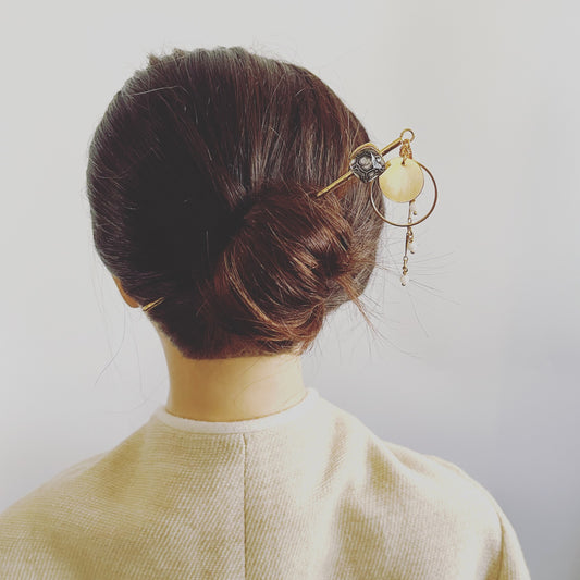 Hair Stick Tortoise Shell Gold TAMARUSAN