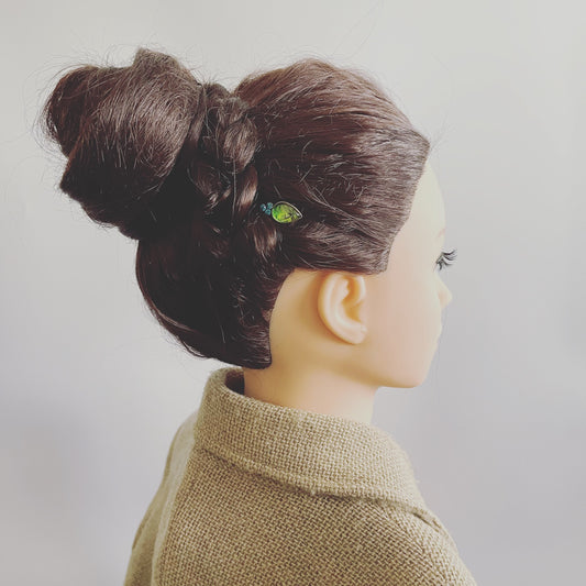 Hairpin Green Round Lily TAMARUSAN