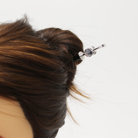 Changeable Ornament Hairpin Blue Wood TAMARUSAN