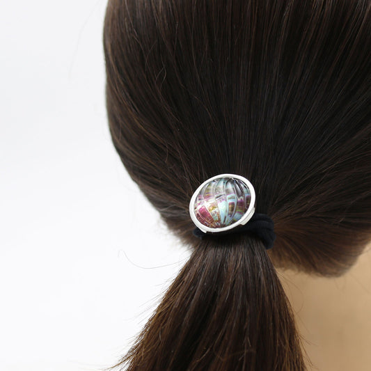 Simple Elastic Blue Resin Round Unisex TAMARUSAN