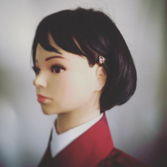 Hairpin Rose Heart Pink Simple TAMARUSAN