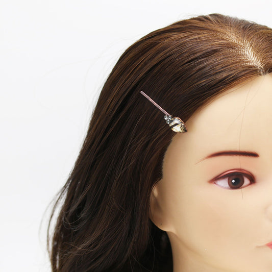 Hairpin Brown Chic Rhinstone TAMARUSAN