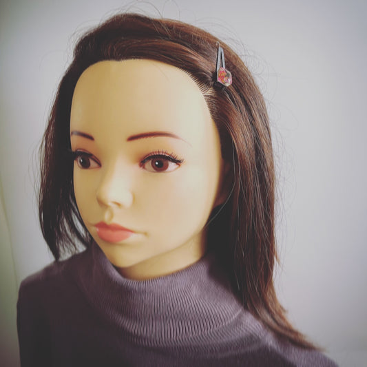 Hair Clip Butterfly Pink Square TAMARUSAN