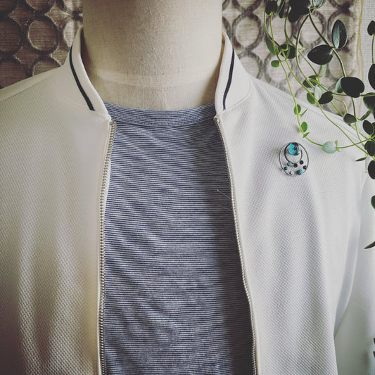 Crab Blue Pin Brooch TAMARUSAN