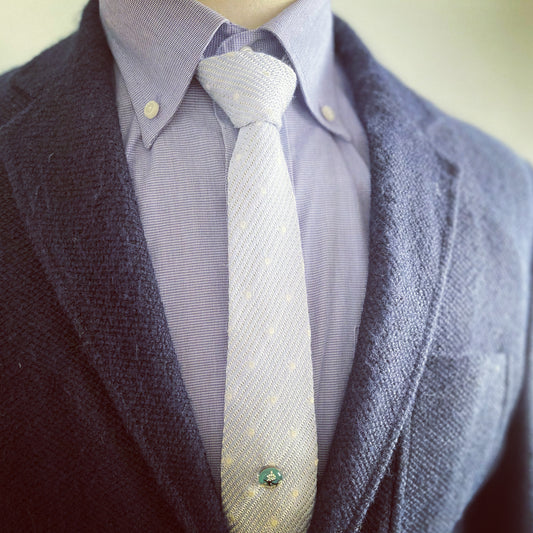 Tie Tack Blue Airplane TAMARUSAN