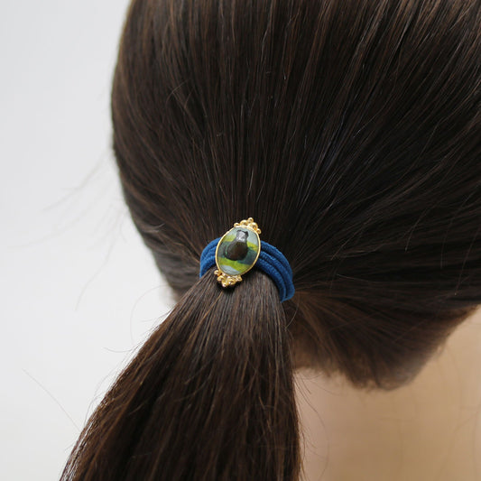 Simple Hair Elastic Cat Green Gift TAMARUSAN