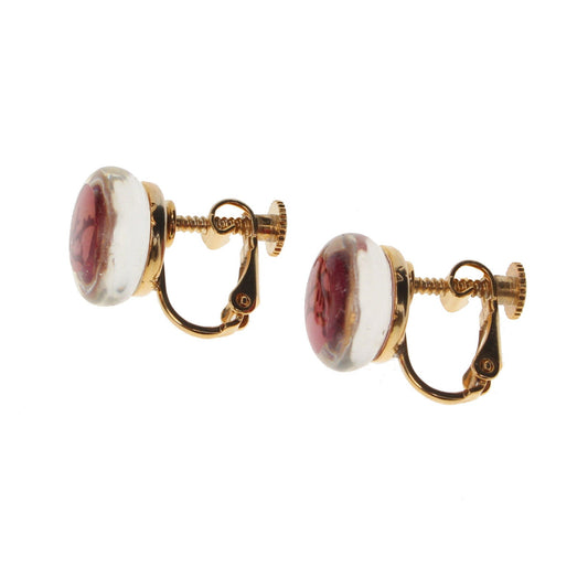 Earrings Oxblood Coral Pink TAMARUSAN