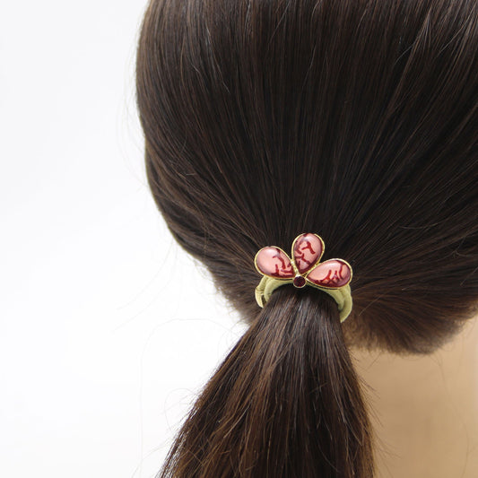 Gorgeous Hair Elastic Red Coral Pink Gold TAMARUSAN