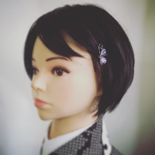 Hairpin Butterfly Purple Gift High Class TAMARUSAN