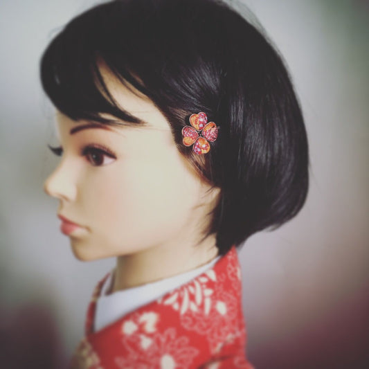 Hairpin Orange Clover Antique Style Gorgeous TAMARUSAN