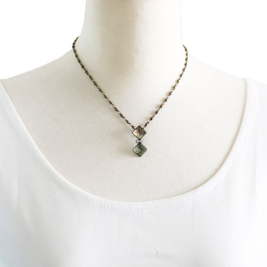 Necklace Green Antique Style TAMARUSAN