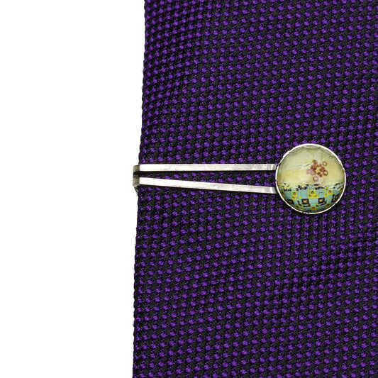 Simple Tie Clip Green Handmade Resin TAMARUSAN