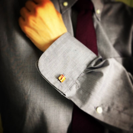 Cuff Links Pink Square TAMARUSAN