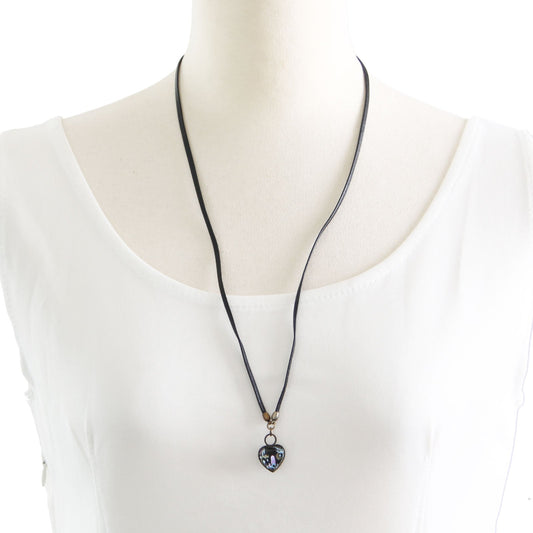 Eyeglass Holder Leather Heart Unisex TAMARUSAN