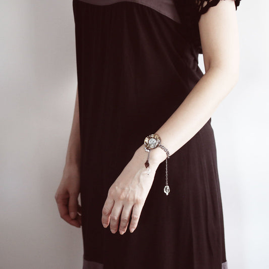 Bracelet Brown Amethyst Resin TAMARUSAN