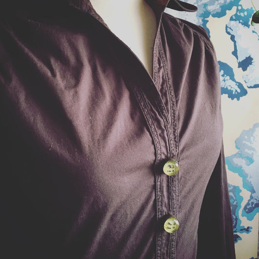 Button Cover Cuff Links Gray TAMARUSAN