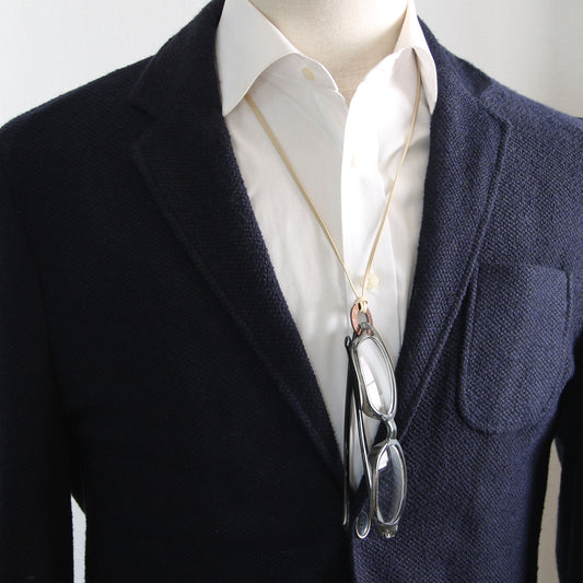 Eyeglass Holder Mint Blue Unisex Leather TAMARUSAN