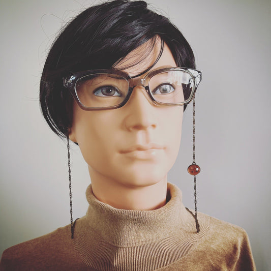 Eyeglass Chain Orange Simple Unisex TAMARUSAN