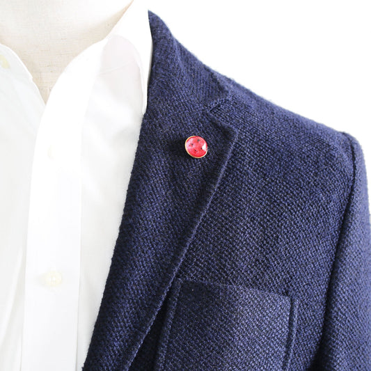 Red Pin Brooch Button Unisex TAMARUSAN