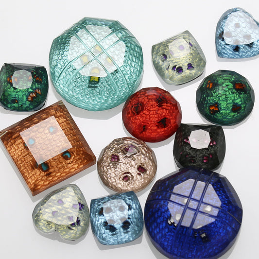 Hair Elastic Blue Button Simple TAMARUSAN