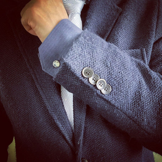 Cuff Links Dinosaur Blue Silver TAMARUSAN