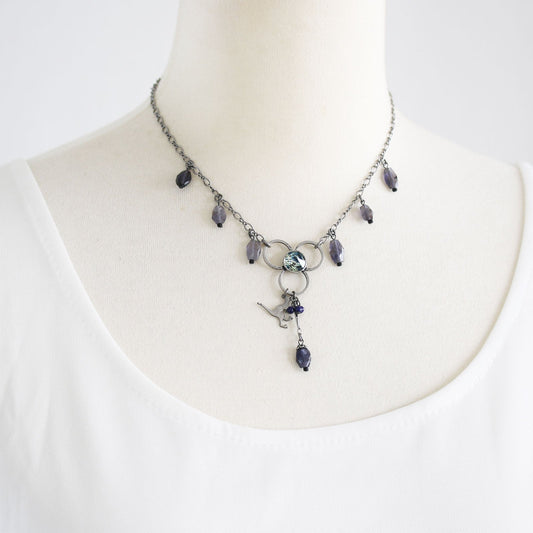 Necklace Blue Dinosaur Iolite TAMARUSAN