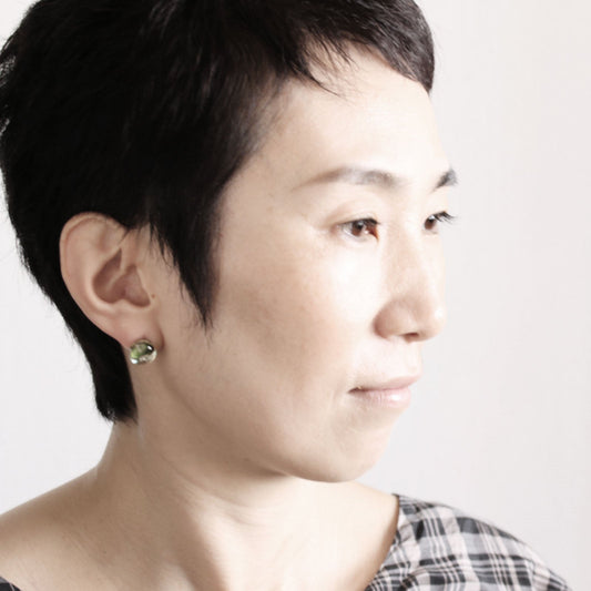 Pierced Earrings Dinosaur Blue TAMARUSAN