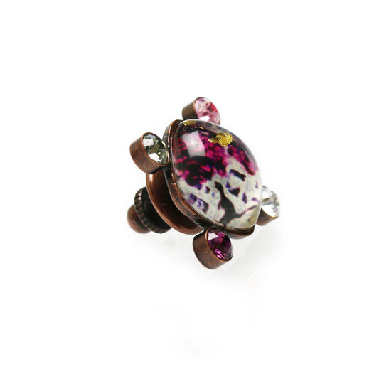 Pin Brooch Purple Dinosaur TAMARUSAN