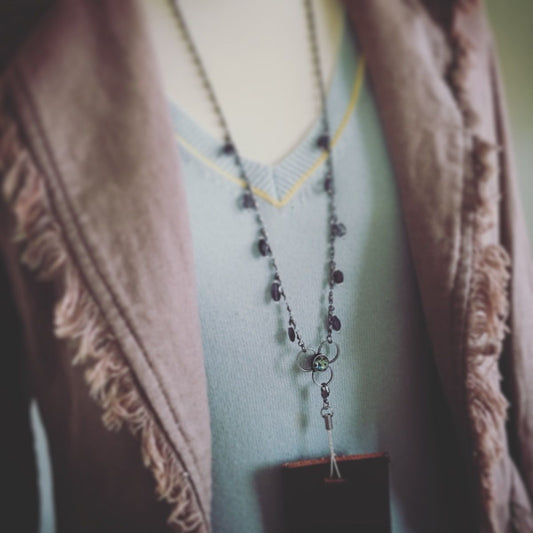 Id Holder Neck Strap Iolite Blue Dinosaur TAMARUSAN