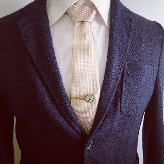 Tie Pin Dinosaur Green Gold Foil TAMARUSAN