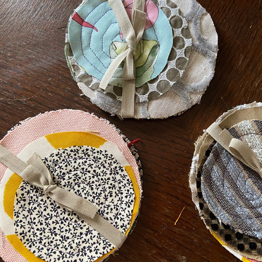 Round Coaster Spiral 3 set Multicolor TAMARUSAN